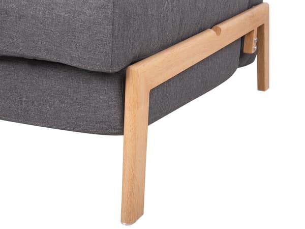 Bäddsoffa Mörkgrå 2-sits Kuddar Skandinavisk
