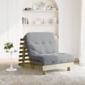 Miniatyrbild 1 av 2: Futonbäddsoffa med madrass 80x206x11 cm impregnerad furu