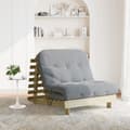 Miniatyrbild 1 av 2: Futonbäddsoffa med madrass 100x206x11 cm impregnerad furu