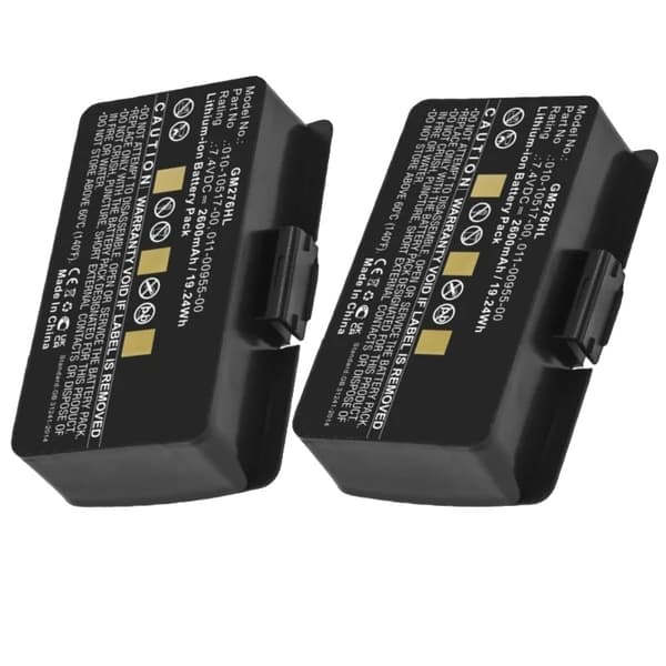 GM276HL-akku, 2600mAh kapasiteetti, yhteensopiva Garmin GPSMAP 276, 276c, 296 kanssa,2kpl 2600mAh, 7.4V