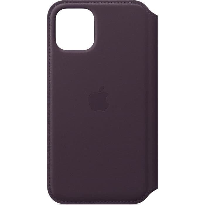 APPLE Aubergine Læder Folio Taske til iPhone 11 Pro
