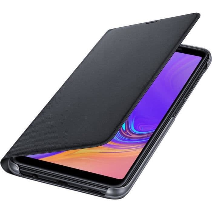 ORIGINAL SAMSUNG LIVRO FLIP shell / tegnebog EF-WA750 SAMSUNG GALAXY A7 2018 - farve: sort