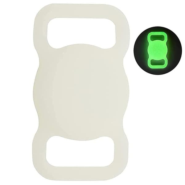 INF Apple AirTag holder til katte- / hundehalsbånd - Lyser i mørke / grønne farver