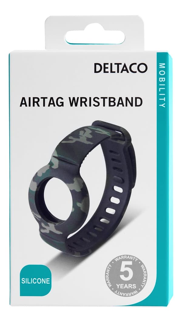 Apple AirTag silicone wristband, camouflage