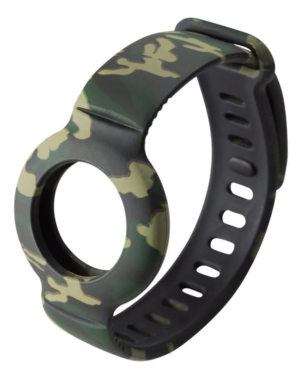 Apple AirTag silicone wristband, camouflage
