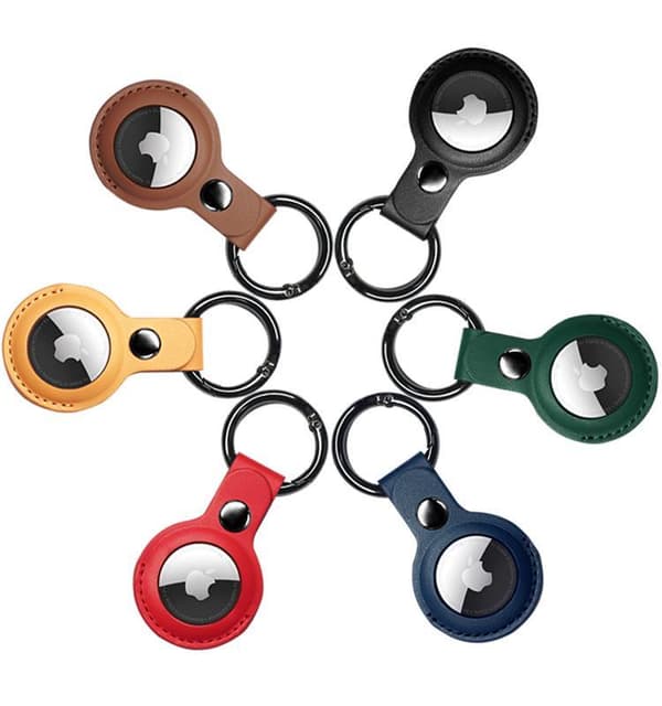 2 eller 4- Pack - AirTag Skal / Skydd med Nyckelring - Välj färg!