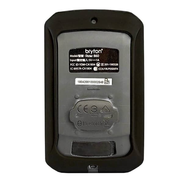 Silikone cover Bryton Rider 860 E - Sort