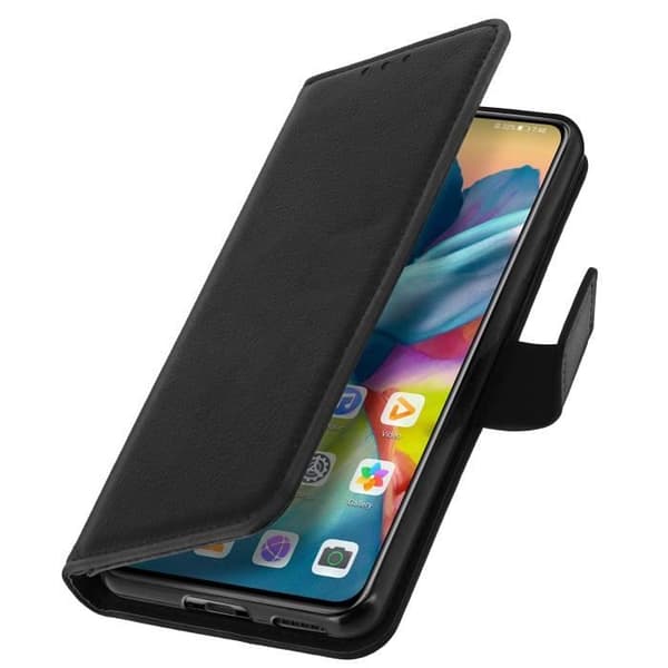 Huawei P40-fodral - Huawei - Ekologiskt läder - Korthållare - Videostativ - Svart