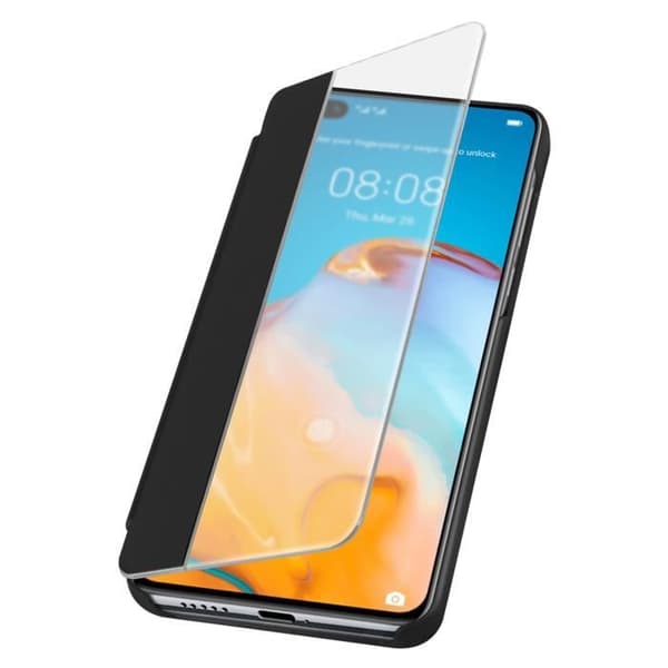 Foliofodral - AVIZAR - Huawei P40 Pro - Hårt skydd - Genomskinligt fönster - Unisex