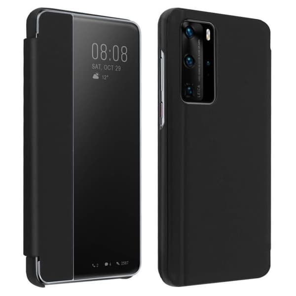 Foliofodral - AVIZAR - Huawei P40 Pro - Hårt skydd - Genomskinligt fönster - Unisex