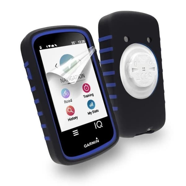 Dubbellagers hudskyddsfodral för Garmin Edge 1030 -Svart- Blå