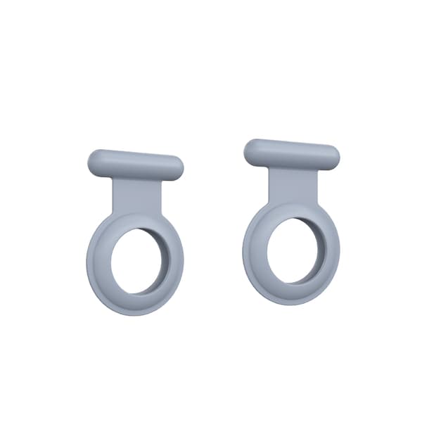 INF Silikonskyddsfodral för Airtag 2-pack Grå