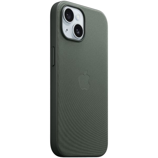 Etui z tkaniny FineWoven z MagSafe do iPhonea 15 - wieczna zieleń