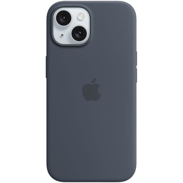 Etui silikonowe z MagSafe do iPhonea 15 - sztormowy błękit
