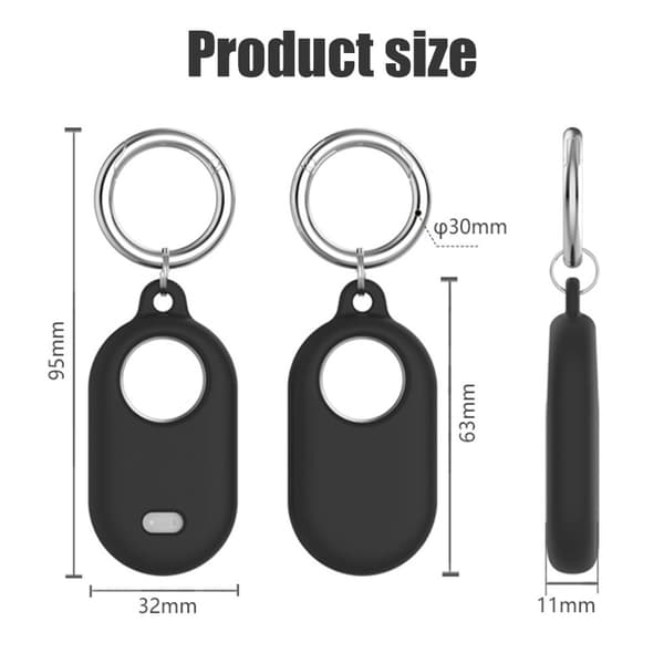 INF Samsung Galaxy Smart Tag 2 koteloteline avaimenperän silikonilla