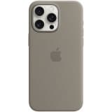 Etui silikonowe z MagSafe do iPhonea 15 Pro Max - popielaty brąz