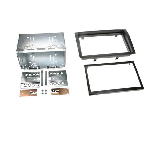 2-DIN fasadadapter för Citroen / Fiat / Peugeot svart