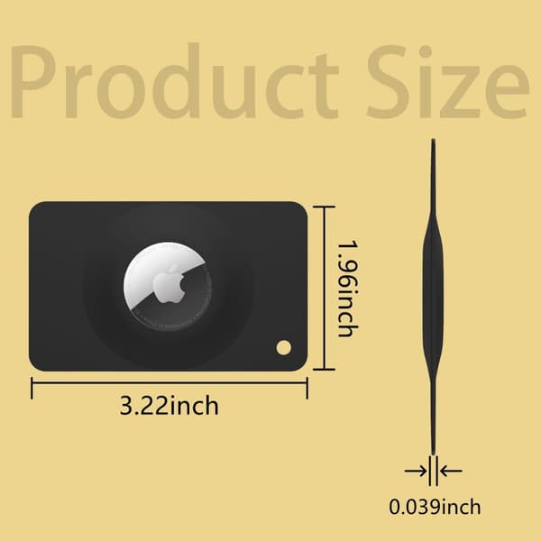 INF Lyhytkokoinen suojakotelo Apple Airtagille Musta