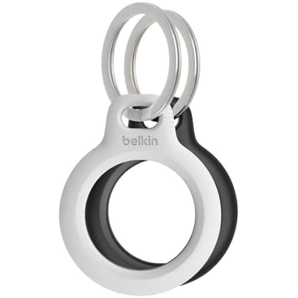 Belkin skyddsring med metallklämma för AirTag - reptåligt tillbehör - 2-pack