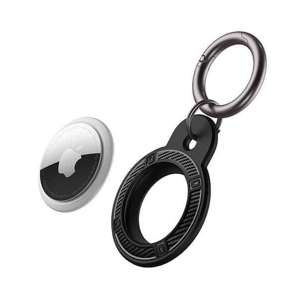 INF Skyddande TPU-Fodral för Apple AirTag Svart