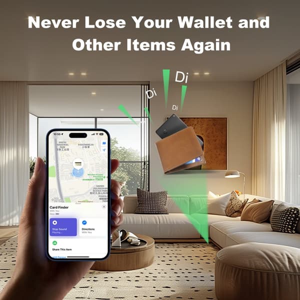 INF Black Magnetic Tracker for Apple Find-appen 0