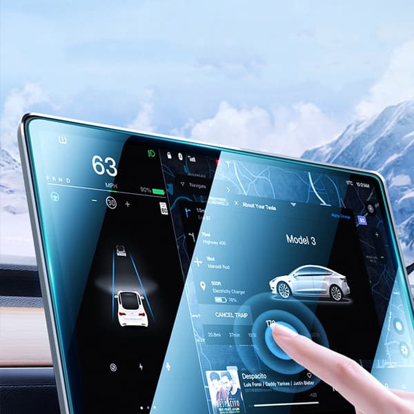 INF Skjermbeskytter i herdet glass for Tesla Model 3/Y 0