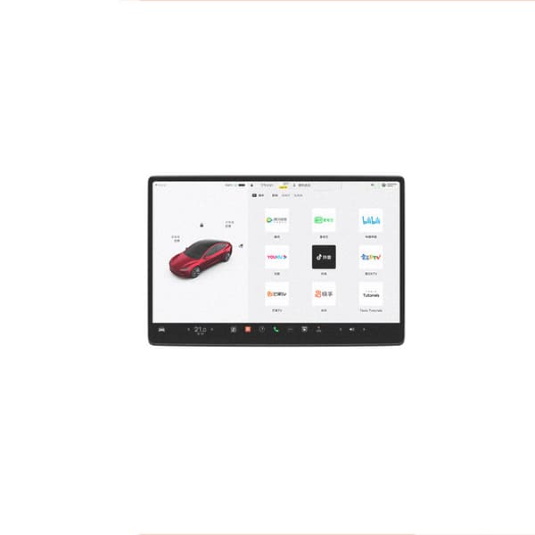 INF Tesla Model 3/Y Center Console Skærmbeskytter - Refresh M3 Central control + rear row matte version