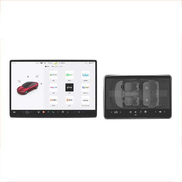 INF Tesla Model 3/Y Center Console Skjermbeskytter - Refresh M3 Central control + rear row matte version