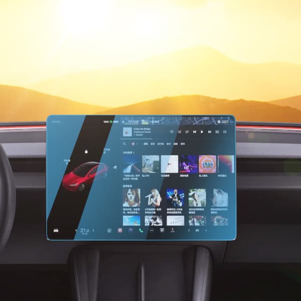 INF Skærmbeskytter i hærdet glas til Tesla Model 3/Y Eye-protecting blue light version