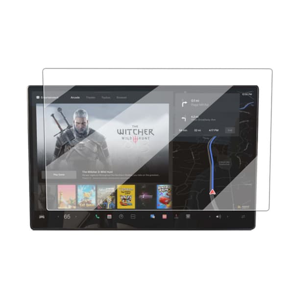INF Tesla Model X 17" skjermbeskytter i herdet glass