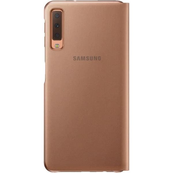 ORIGINAL SAMSUNG FLIP LIVRO fodral / EF-WA750 SAMSUNG GALAXY A7 2018 plånbok - färg: guld