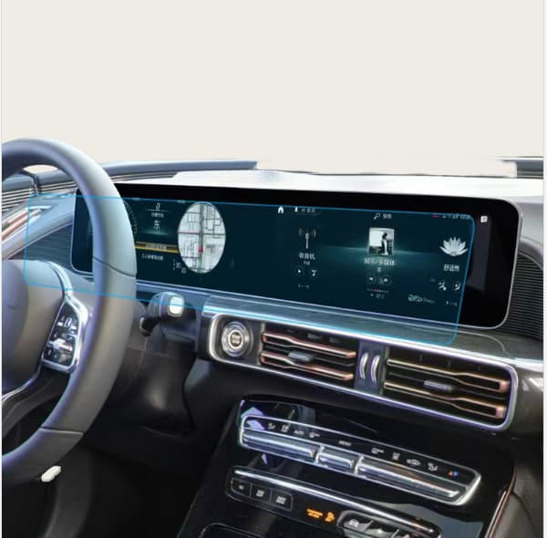 INF Mercedes-Benz EQC skjermbeskytter med rengjøringssett