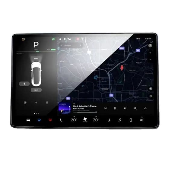 INF Tesla Model 3/Y -keskikonsolin näytönsuoja (HD Clear)