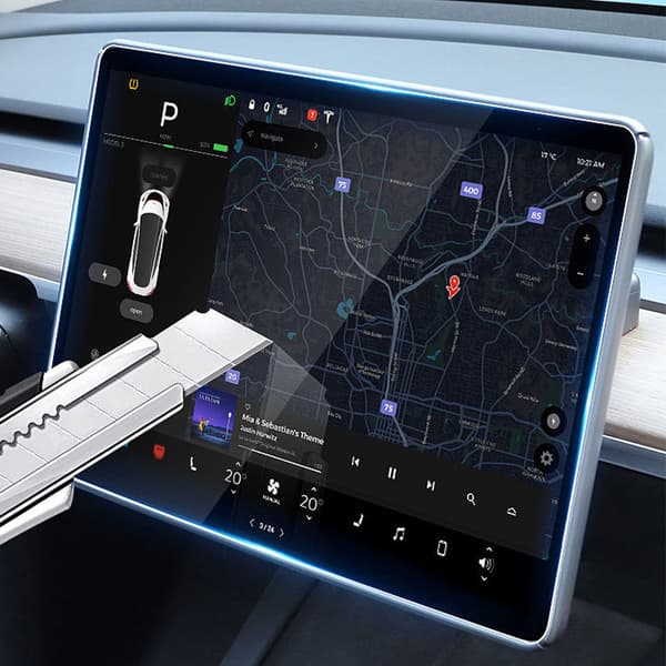 INF Tesla Model 3/Y -keskikonsolin näytönsuoja (HD Clear)