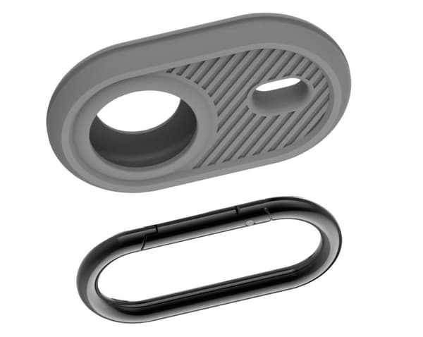INF Silikoninen suojakotelo Apple AirTagille Harmaa