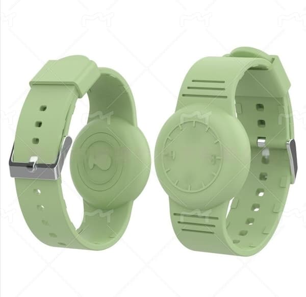 INF Skyddande silikonarmband för AirTag Grön