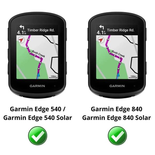 Skal för Garmin Edge 540 / Edge 840 - Fodral Silikon Svart Skydd Mjuk Phonillico®
