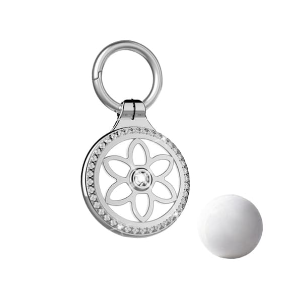 INF Premium Metal AirTag Etui: Fuld Beskyttelse & Anti-Tab Design Sølv
