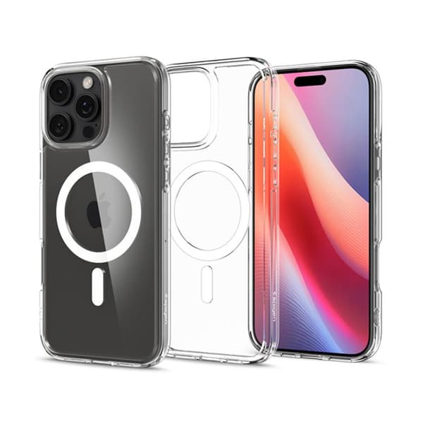 Coque Spigen Ultra Hybrid MagSafe för iPhone 16 Pro (vit)