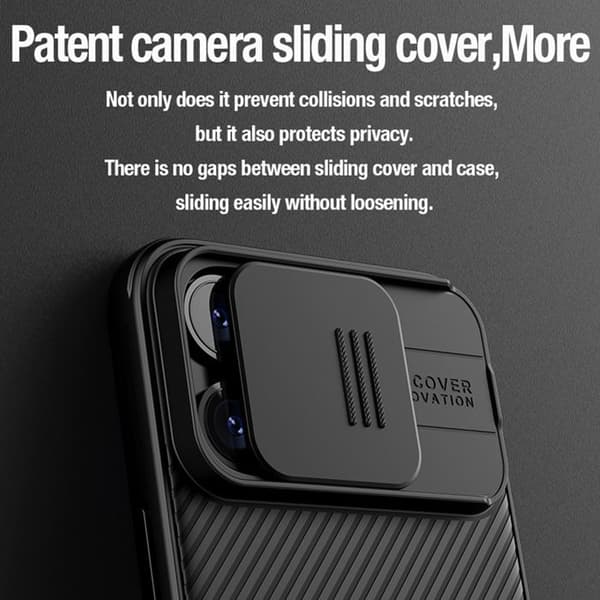 Coque för iPhone 15 Pro Hård Magnetisk CamShield PRO Nillkin Svart
