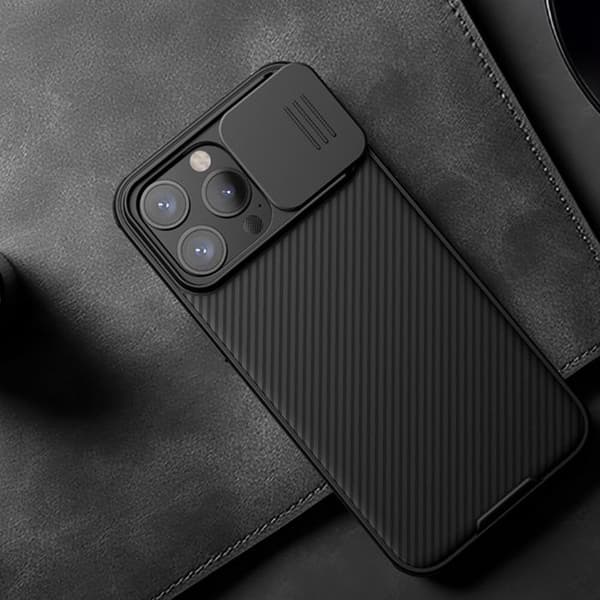 Coque för iPhone 15 Pro Hård Magnetisk CamShield PRO Nillkin Svart