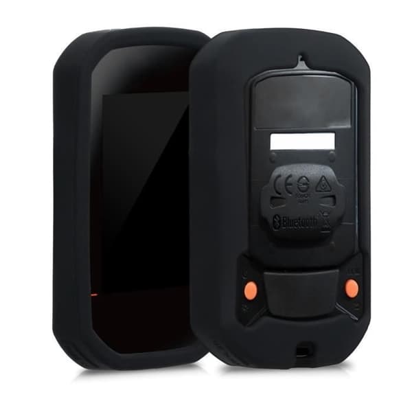 kwmobile Bike GPS-fodral - Tillbehör kompatibelt med Bryton Rider 420 / 320 - Navigatorfodral skydd - Svart silikonfodral