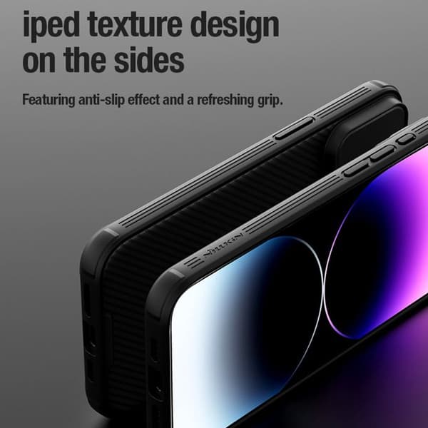 Hård, magnetisk fodral för iPhone 15 Pro Max CamShield PRO Nillkin Svart