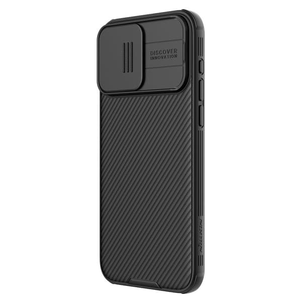 Hård, magnetisk fodral för iPhone 15 Pro Max CamShield PRO Nillkin Svart