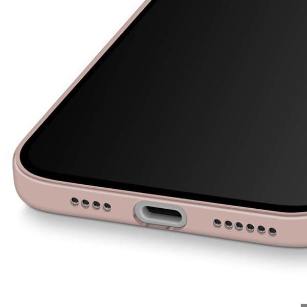 Coque MagSafe för iPhone 16 Pro Imiterat Läder Perforerat Stöttåligt 3m Incase Puderrosa
