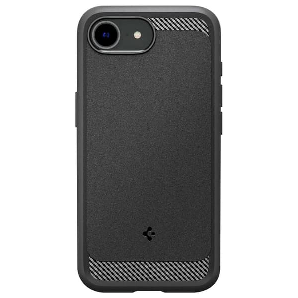 Coque MagSafe för iPhone 16e Stötabsorberande Förstärkt Rugged Armor Mag Spigen SGP Svart