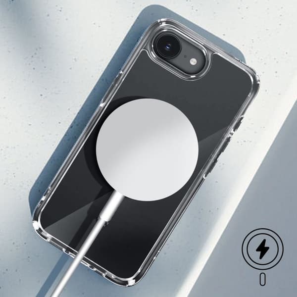 Coque MagSafe för iPhone 16e Stötsäker Fine Ultra Hybrid MagFit Spigen SGP Svart