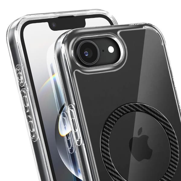 Coque MagSafe för iPhone 16e Stötsäker Fine Ultra Hybrid MagFit Spigen SGP Svart