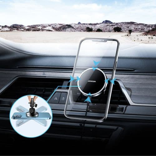 Joyroom Car Mount Wireless Charger MagSafe Clamp Holder (Air Outlet Verison) 4.5-6.7 inch, 15W, Black (JR-ZS240-AIR)