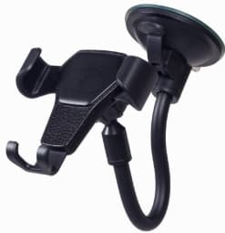Telefona turētājs Gembird 2-in-1 Car Smartphone Holder musta